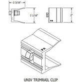 Unirac SFM Trimrail V2 UNIV Clip W/HDW (Priced as pack of 10 pc) X 10 = Total